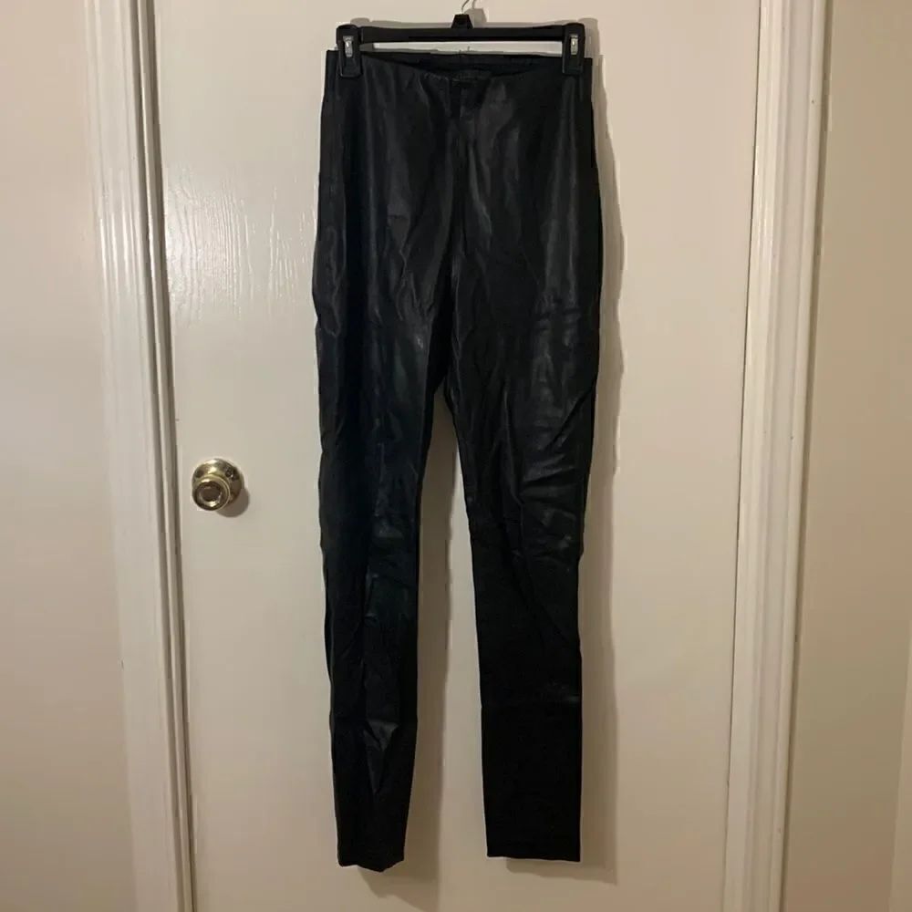 House of Harlow 1960 Black Marais lamb leather pant Size small